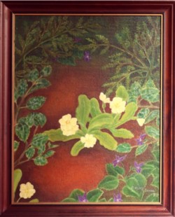 Eirlys Shand - Violets and Primroses (SOLD)